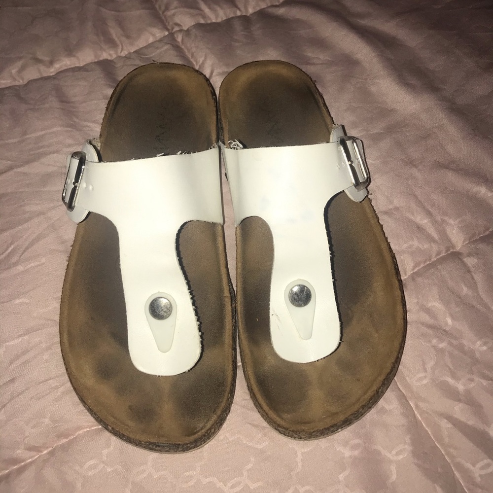 cute white sandals